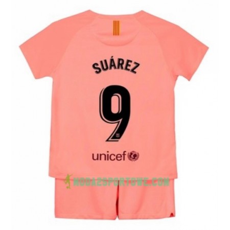 Koszulka FC Barcelona Suarez 9 Dziecięcy Trzeci Stroje Piłkarskie 2018/19 Krótki Rękaw